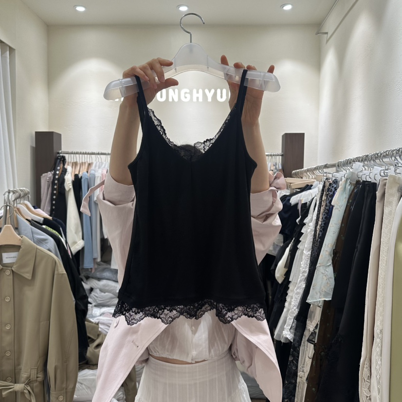HANSUNGHYUN韓國代購女裝新品熱賣推薦人氣職業吊帶背心蕾絲HANSUNGHYUN吊帶/背心圖色2