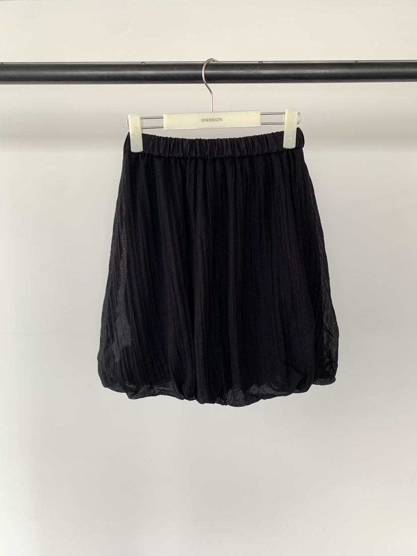 UNDERSON韓國東大門代購女士新款26春夏休閑半身裙中短裙UNDERSON半身裙/中短裙圖色2黑