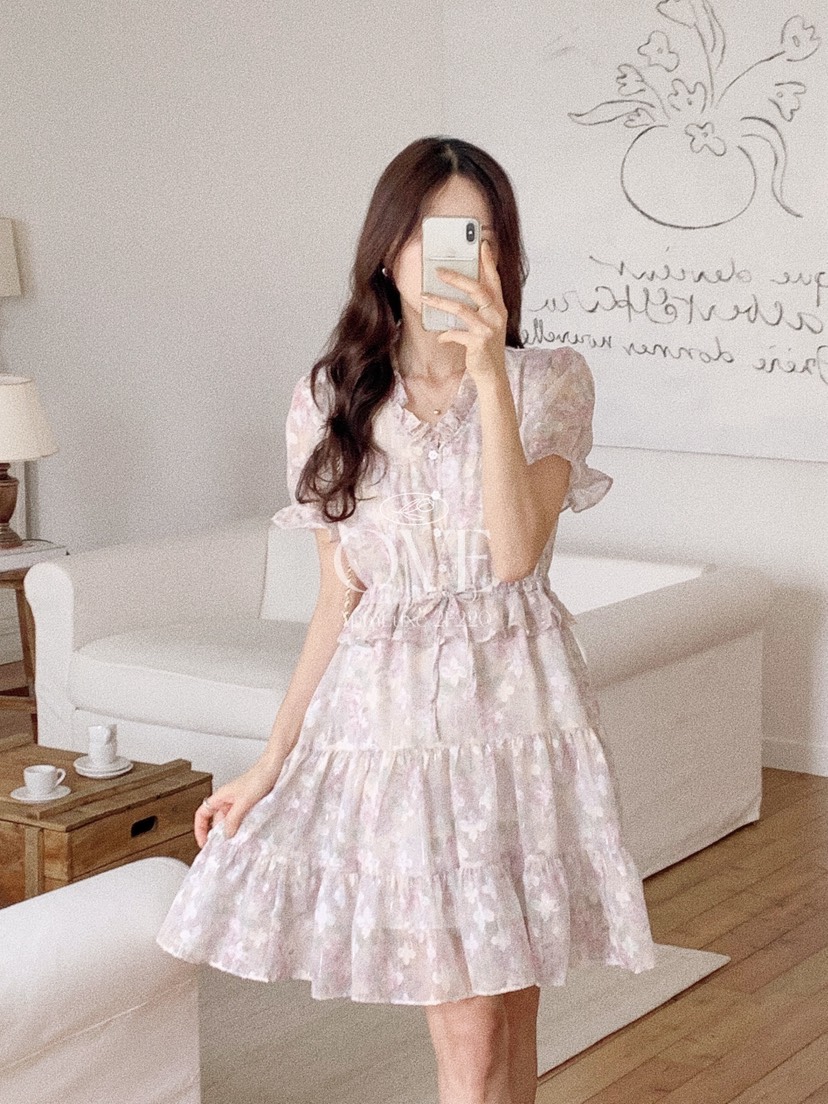 OVE韓國直郵實拍女裝新品熱賣時尚26春夏休閑推薦職業連衣裙OVE連衣裙