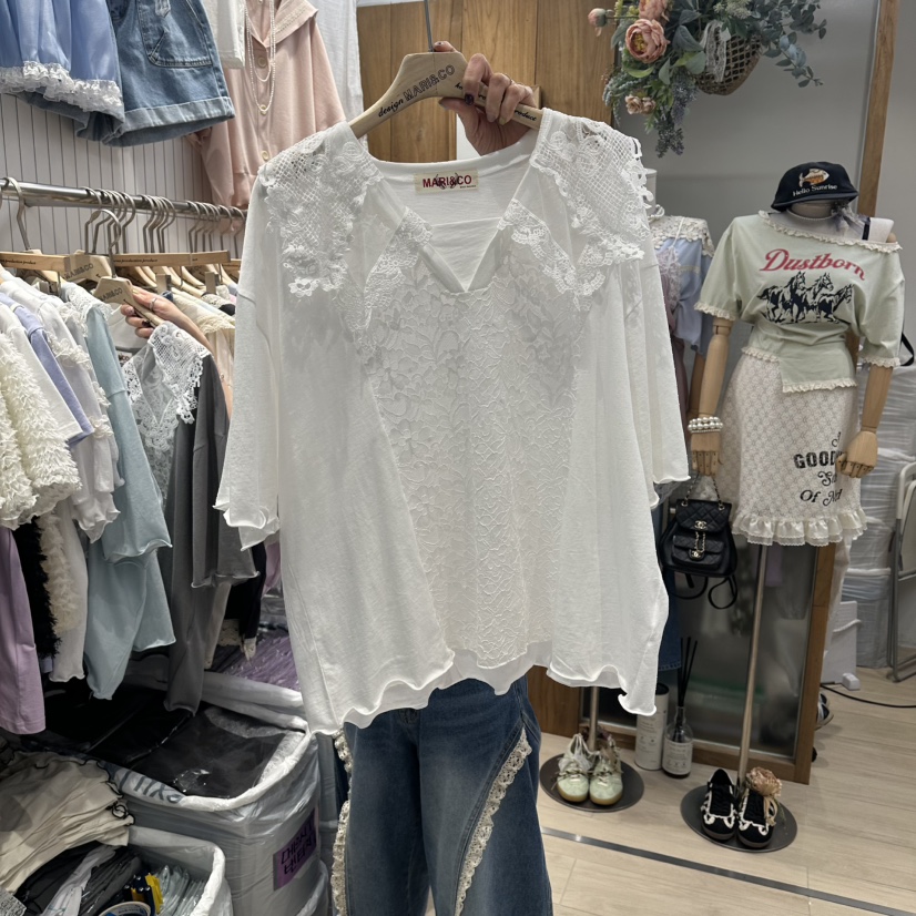 MARI CO韓國直郵實拍女士新品時尚職業推薦26春夏休閑T恤MARI COT恤圖色2