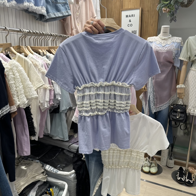 MARI CO韓國代購女裝新款時尚休閑推薦人氣職業T恤假兩件MARI COT恤