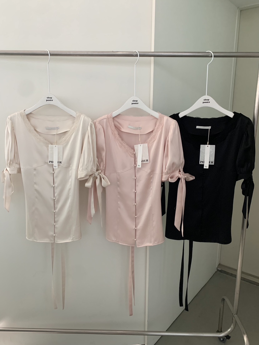 SHOP POSTER韓國東大門直郵女裝新品推薦人氣襯衫蕾絲衫SHOP_POSTER襯衫/蕾絲衫