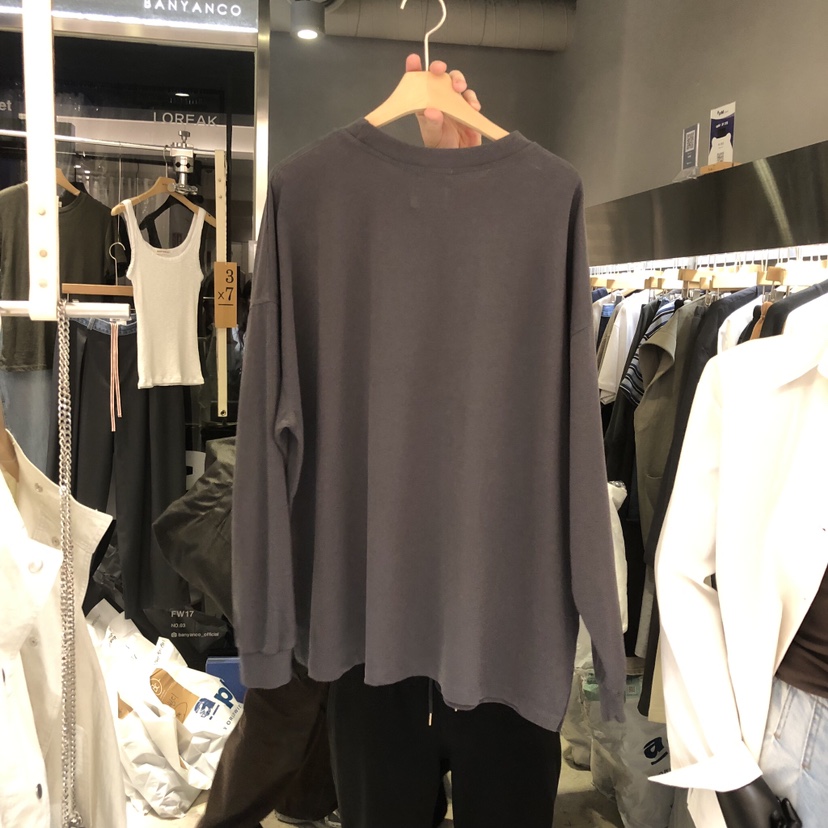 BANY ANCO韓國東大門代購女裝新款推薦時尚26春夏長袖T恤水洗BANY ANCO長袖T恤