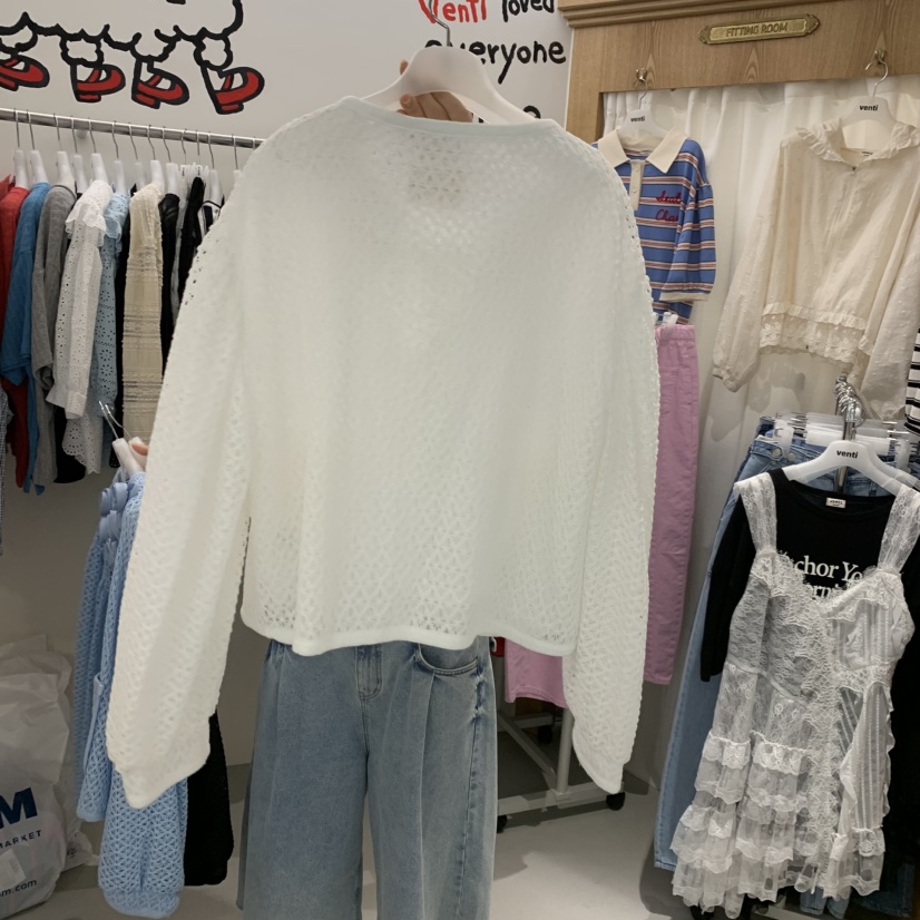 VENTI韓國直郵實拍女士新品時尚26春夏人氣休閑夾克花朵開衫VENTI夾克