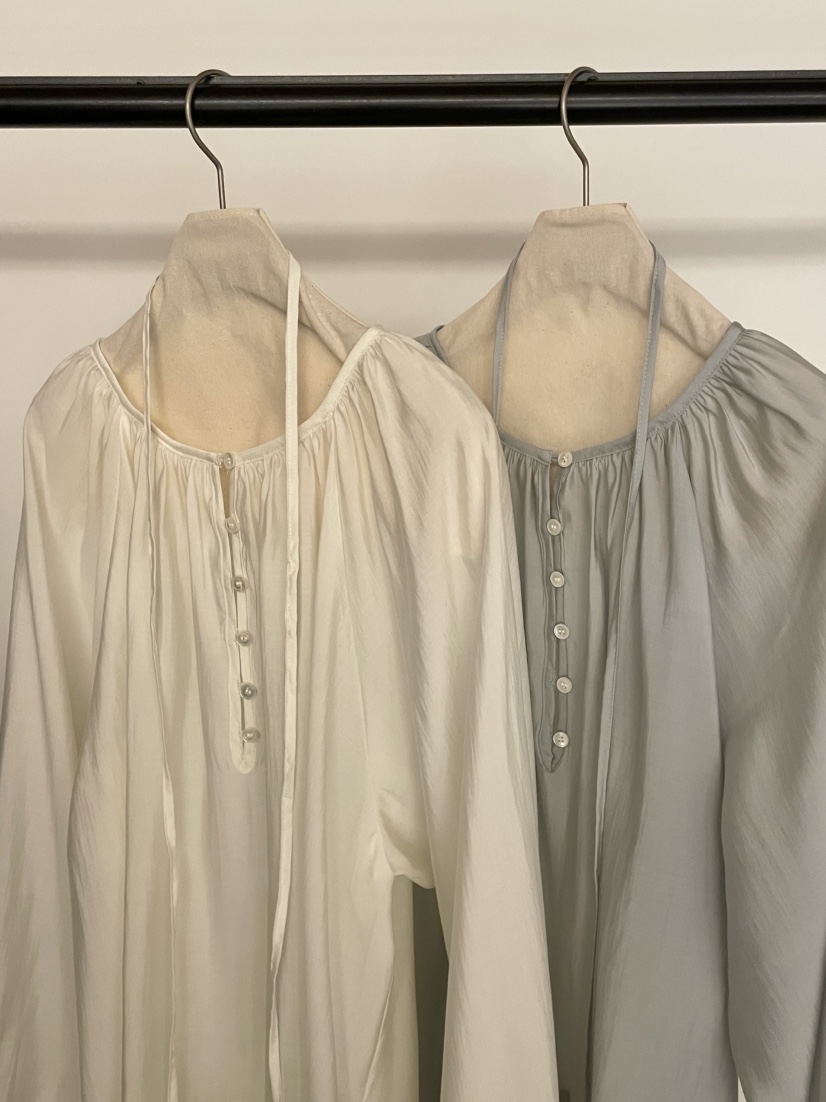 BOLD-A韓國東大門直郵女士新品時尚休閑襯衫蕾絲衫含腰繩RE BOLD襯衫/蕾絲衫