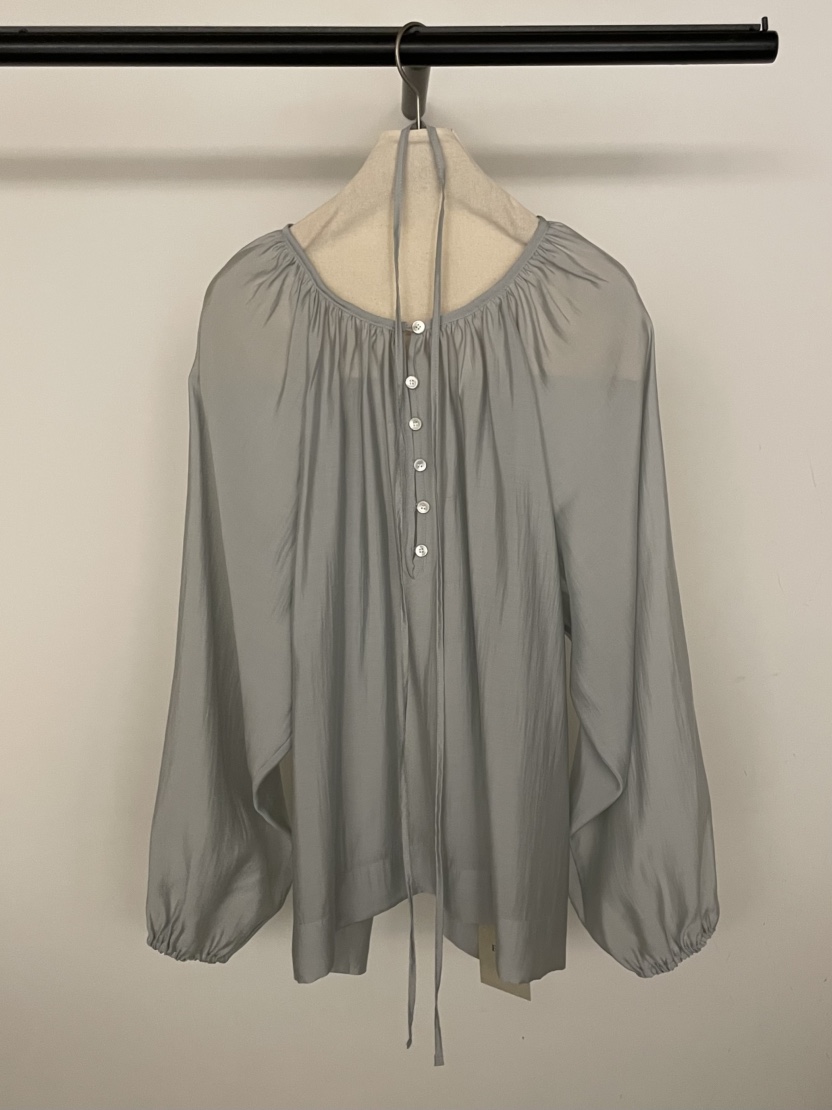 BOLD-A韓國東大門直郵女士新品時尚休閑襯衫蕾絲衫含腰繩RE BOLD襯衫/蕾絲衫圖色2