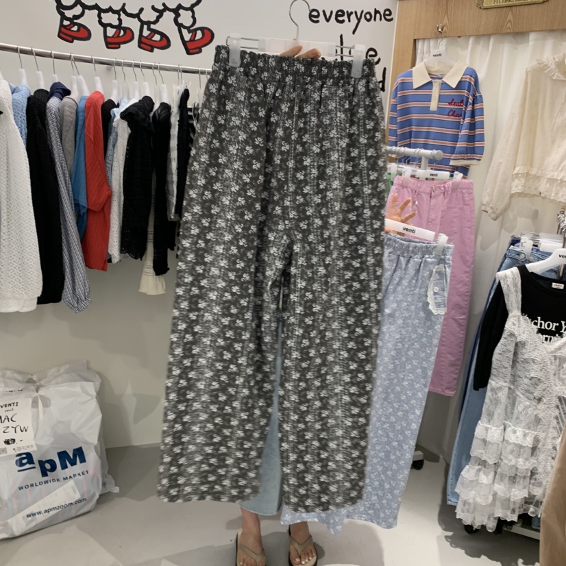 VENTI韓國東大門代購女士新品推薦人氣熱賣休閑休閑褲蕾絲VENTI休閑褲