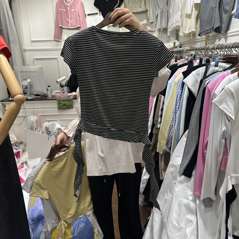 J.RITZY韓國代購女裝新款人氣熱賣26春夏休閑職業推薦T恤J.RITZYT恤