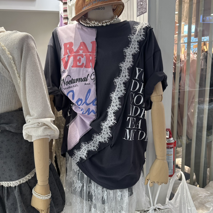 MARI CO韓國代購女裝新品時尚推薦人氣職業休閑熱賣26春夏T恤MARI COT恤圖色3