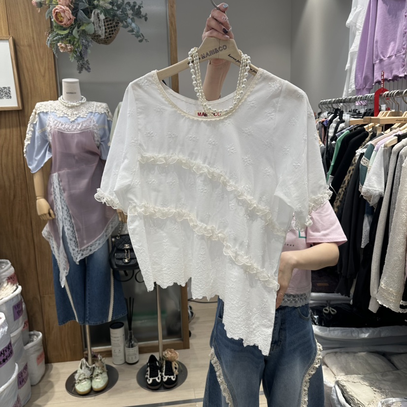 MARI CO韓國直郵實拍女士新款熱賣休閑職業推薦襯衫蕾絲衫MARI CO襯衫/蕾絲衫圖色1