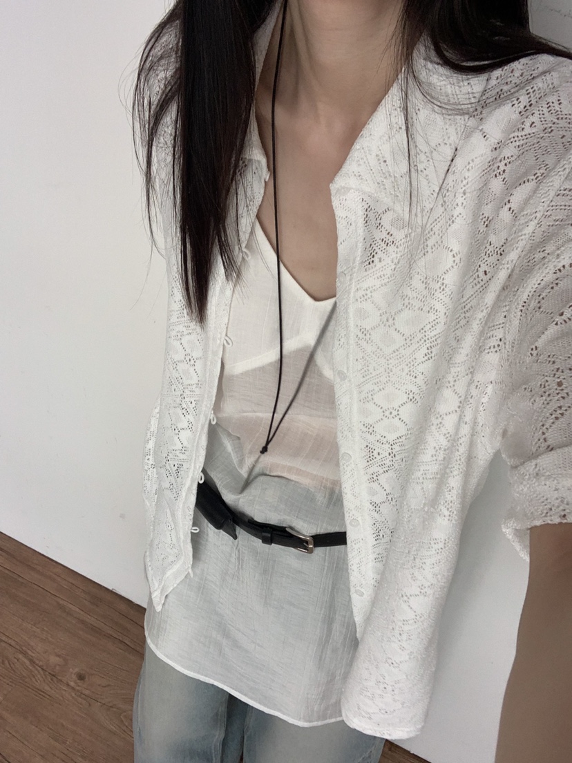 TRUE韓國直郵實拍女士新品推薦職業26春夏人氣襯衫蕾絲衫TRUE襯衫/蕾絲衫