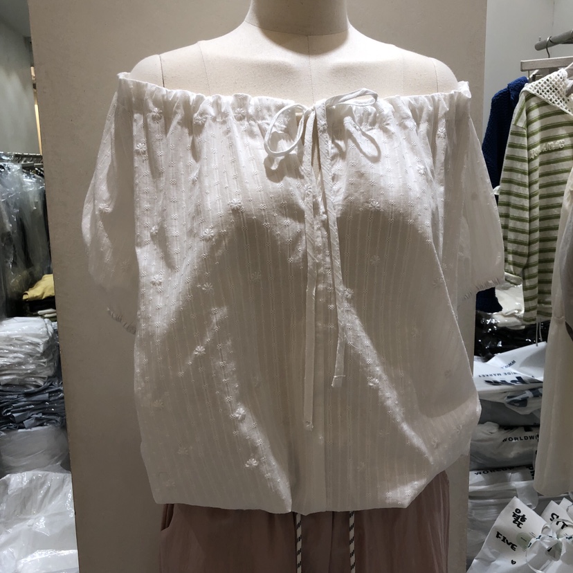 ASOME韓國直郵女裝新品職業26春夏推薦熱賣休閑襯衫蕾絲衫A.SOME襯衫/蕾絲衫圖色1