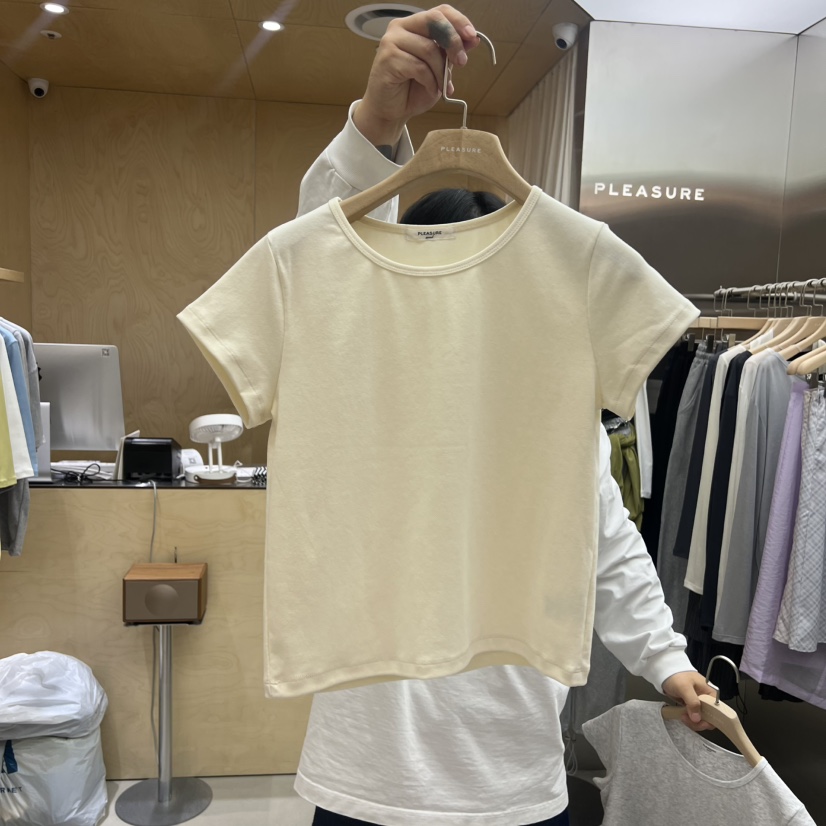 PLEASURE韓國東大門代購女裝新款推薦時尚休閑熱賣人氣T恤PLEASURET恤圖色1
