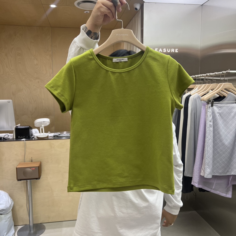 PLEASURE韓國東大門代購女裝新款推薦時尚休閑熱賣人氣T恤PLEASURET恤圖色3