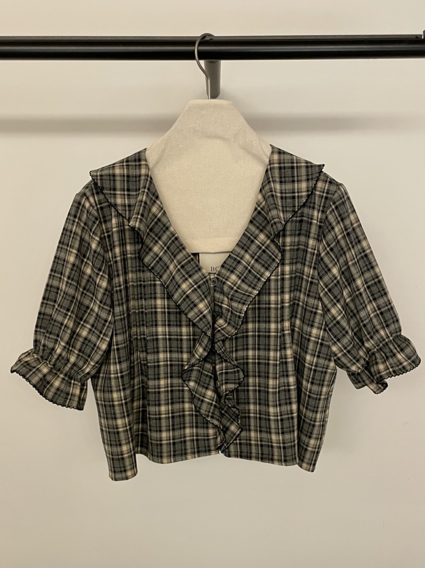 BOLD-A韓國直郵實拍女士新品人氣職業熱賣推薦襯衫蕾絲衫RE BOLD襯衫/蕾絲衫圖色1