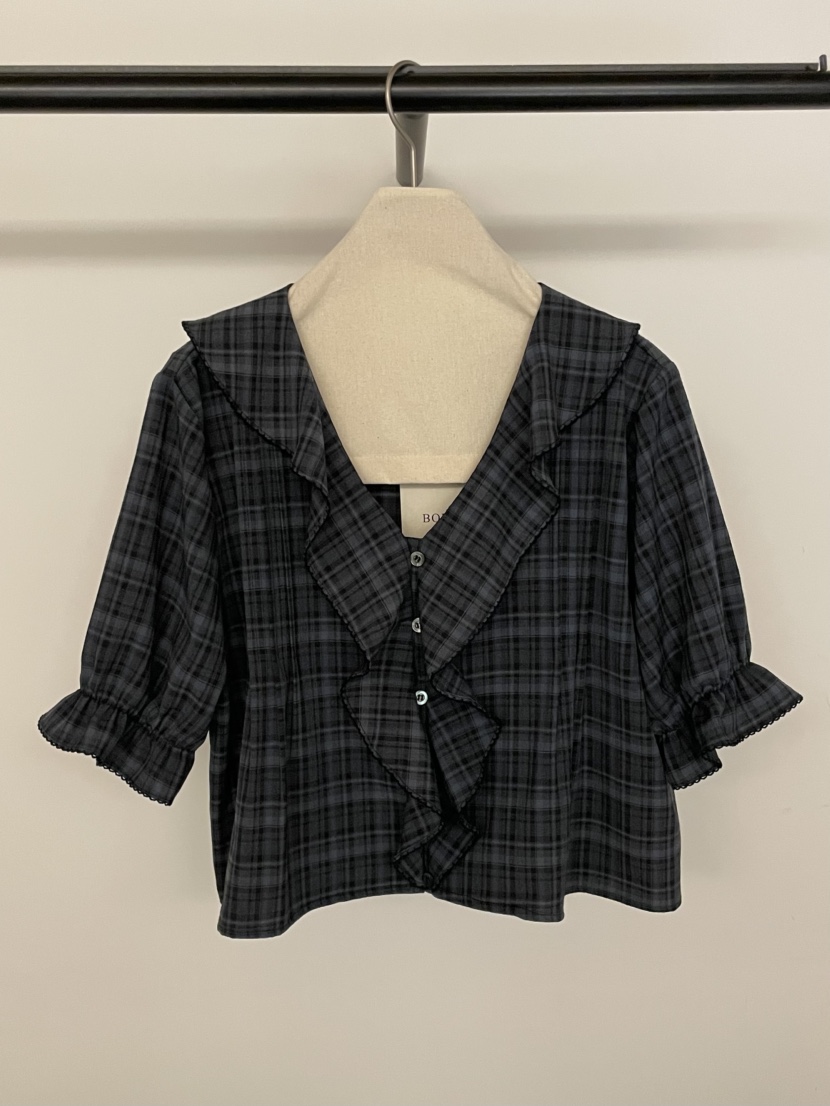 BOLD-A韓國直郵實拍女士新品人氣職業熱賣推薦襯衫蕾絲衫RE BOLD襯衫/蕾絲衫圖色2