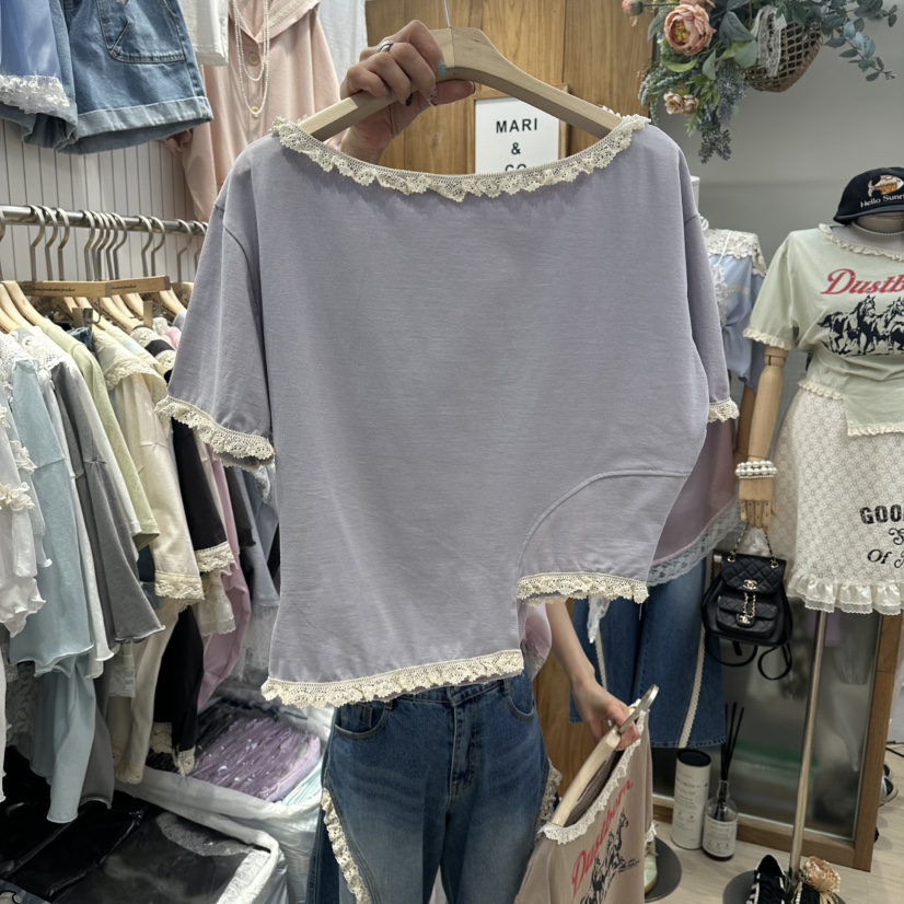 MARI CO韓國直郵女士新款26春夏時尚職業熱賣休閑人氣T恤MARI COT恤