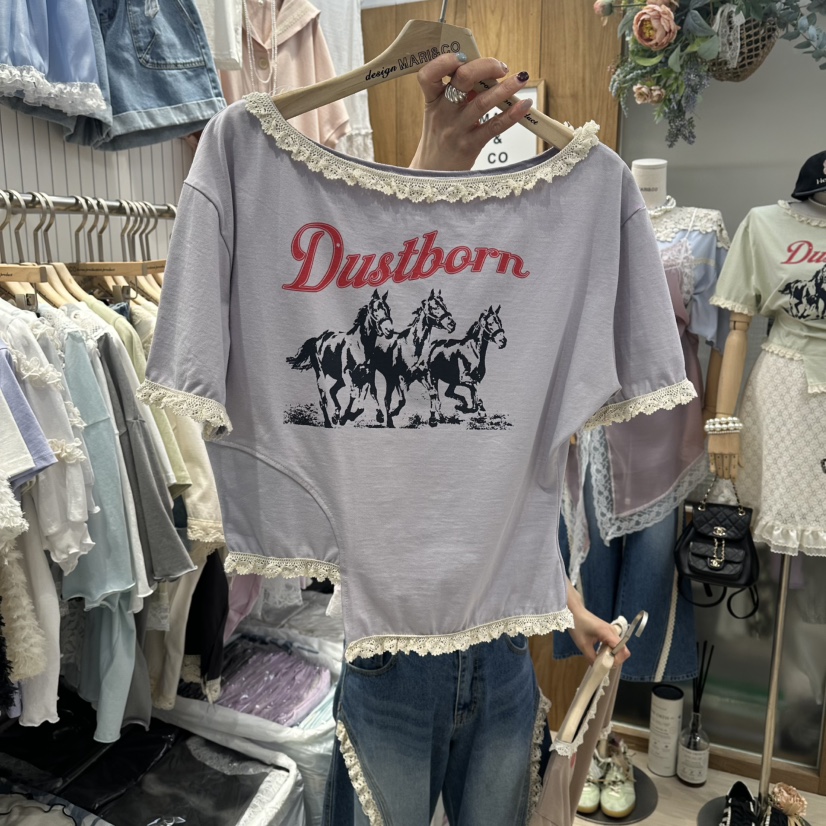 MARI CO韓國直郵女士新款26春夏時尚職業熱賣休閑人氣T恤MARI COT恤圖色3