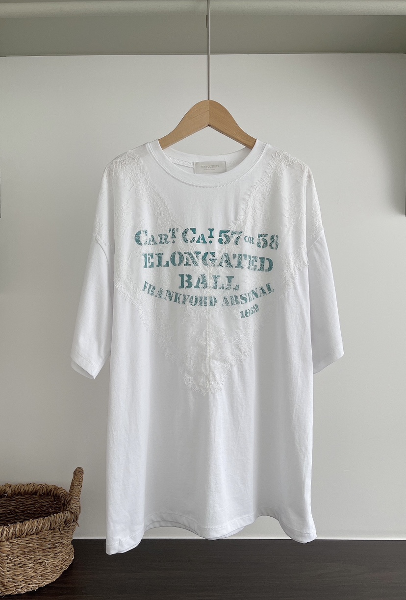 MINIQUEENS韓國代購女裝新品26春夏人氣時尚職業推薦熱賣T恤MINIQUEENST恤圖色1