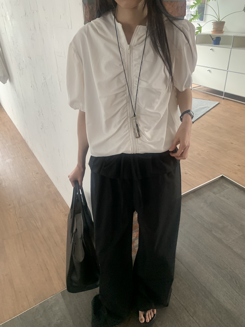 TRUE韓國直郵實拍女士新品26春夏職業推薦休閑人氣夾克褶皺TRUE夾克