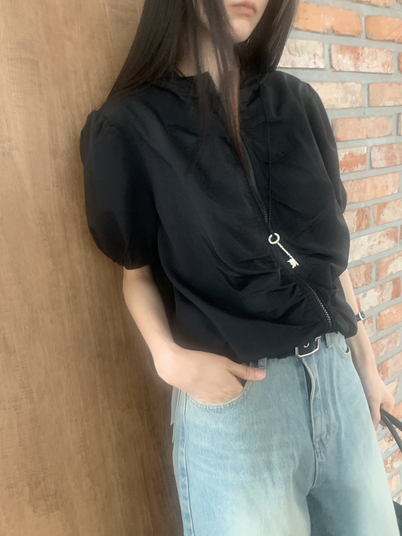 TRUE韓國直郵實拍女士新品26春夏職業推薦休閑人氣夾克褶皺TRUE夾克