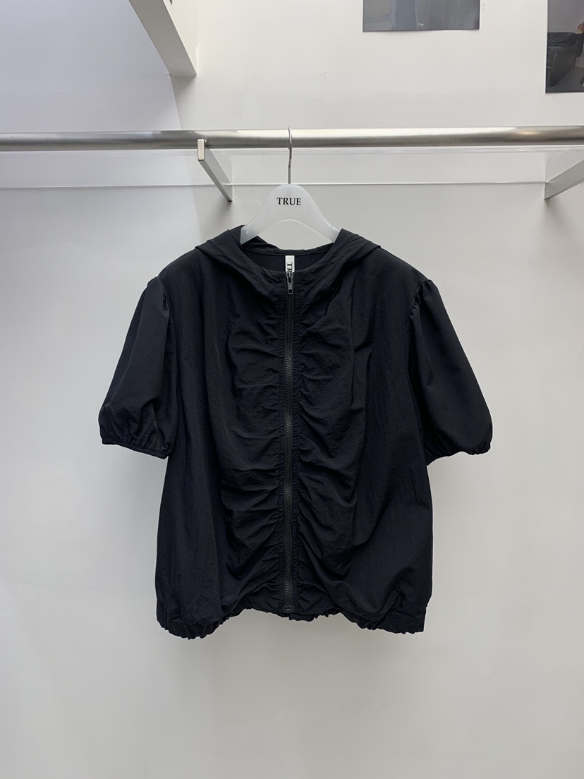 TRUE韓國直郵實拍女士新品26春夏職業推薦休閑人氣夾克褶皺TRUE夾克圖色3