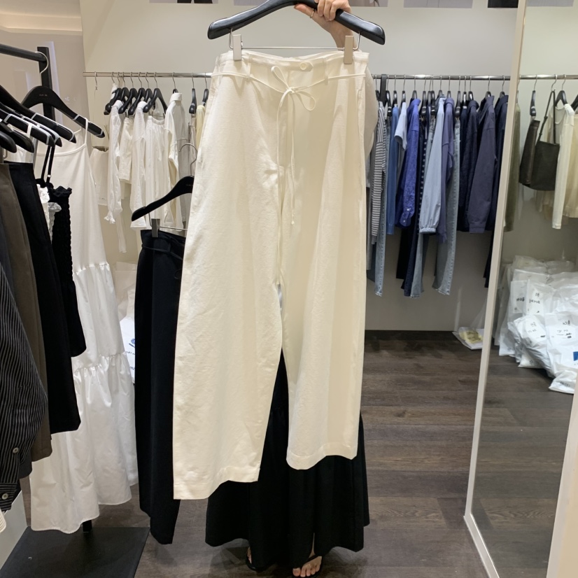 OURIN/THIS IS韓國直郵實拍女裝新款休閑職業休閑褲亞麻布OURIN/THIS IS休閑褲圖色1