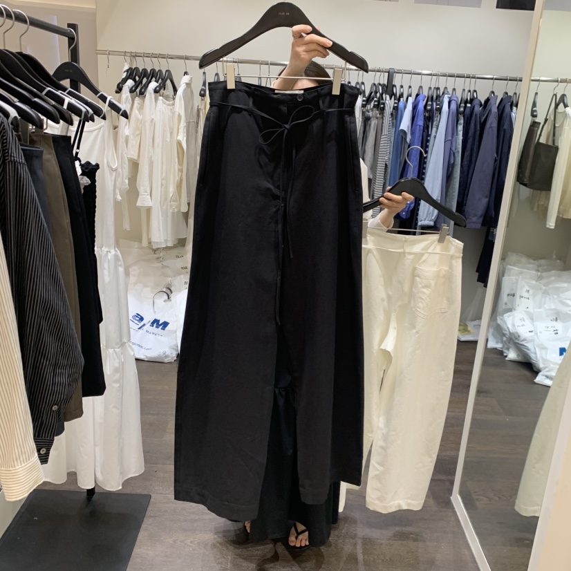 OURIN/THIS IS韓國直郵實拍女裝新款休閑職業休閑褲亞麻布OURIN/THIS IS休閑褲圖色2