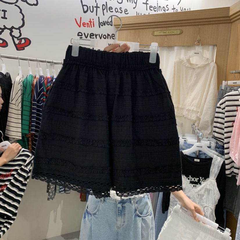 VENTI韓國東大門直郵女士新品休閑時尚推薦熱賣人氣短褲蕾絲VENTI短褲圖色2