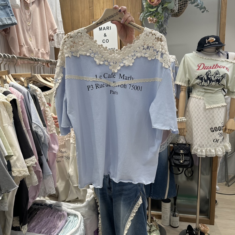 MARI CO韓國代購女士新款推薦職業熱賣休閑時尚26春夏T恤MARI COT恤圖色2