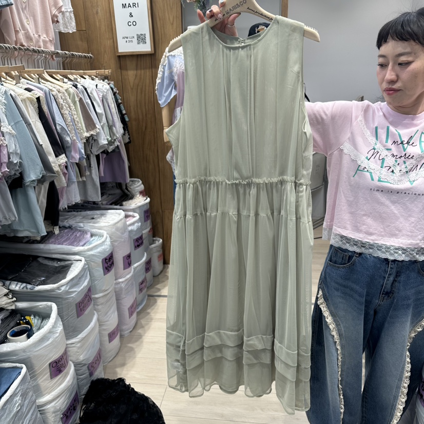 MARI CO韓國東大門直郵女裝新品26春夏時尚休閑職業連衣裙MARI CO連衣裙圖色2