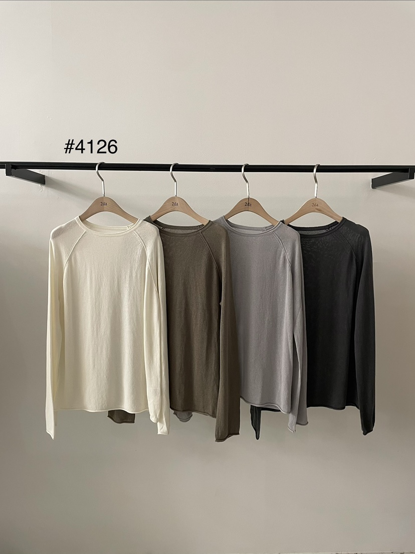 2DA/DARIMI-P韓國東大門直郵女士新品26春夏人氣長袖T恤2DA/DARIMI-P長袖T恤