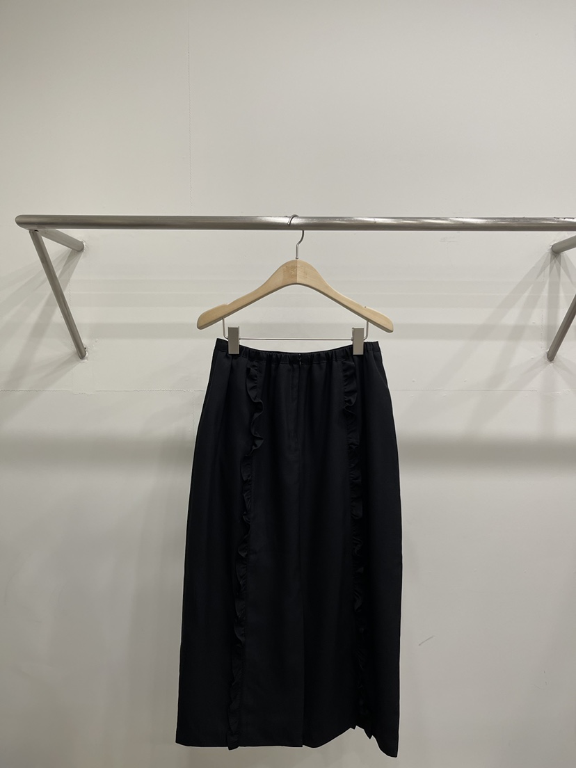 FIFTY韓國東大門直郵女裝新款推薦人氣26春夏時尚長裙雙層FIFTY長裙圖色2黑色