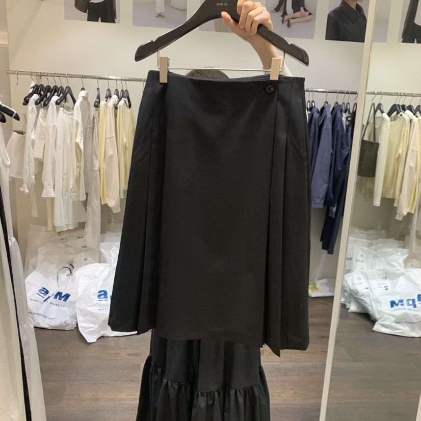 OURIN/THIS IS韓國代購女士新款休閑職業人氣半身裙中短裙OURIN/THIS IS半身裙/中短裙圖色3