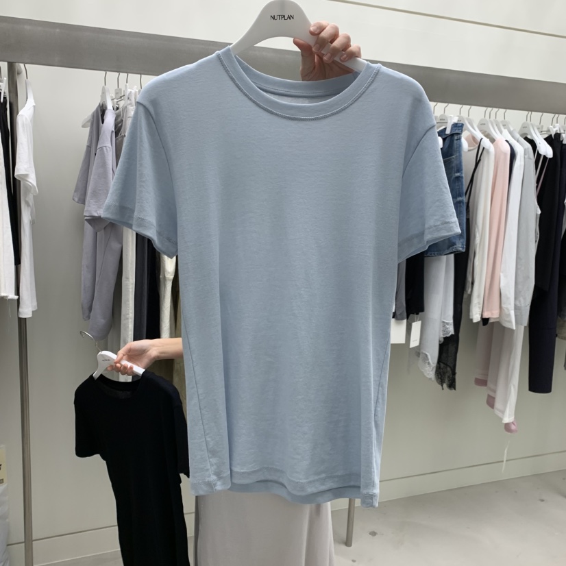 NUTPLAN韓國直郵女裝新款休閑26春夏職業時尚人氣熱賣T恤NUTPLANT恤圖色1