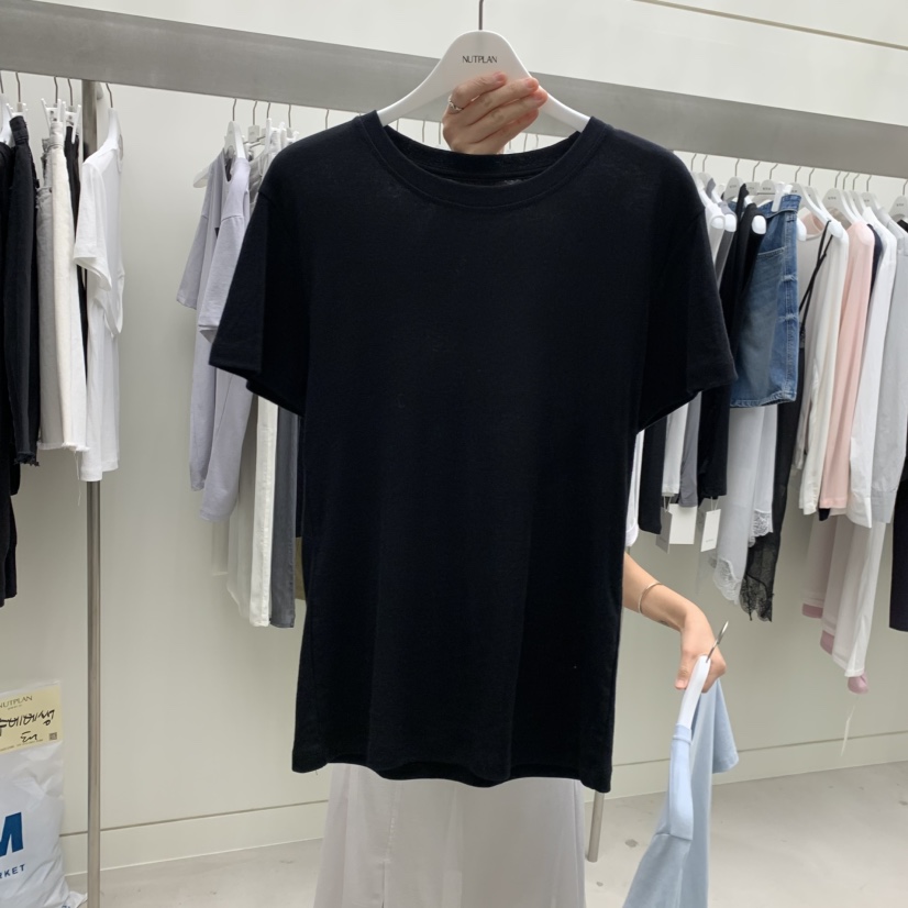 NUTPLAN韓國直郵女裝新款休閑26春夏職業時尚人氣熱賣T恤NUTPLANT恤圖色2