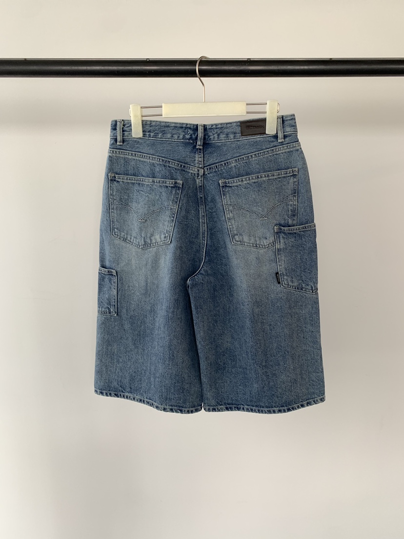 UNDERSON韓國直郵實拍女裝新品人氣職業休閑牛仔褲雙口袋UNDERSON牛仔褲