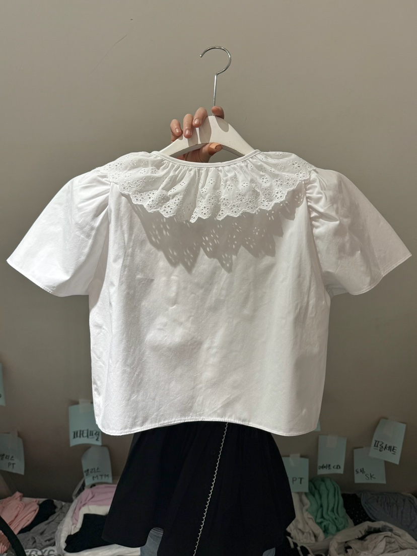 BELITA-L韓國直郵實拍女士新款推薦休閑時尚襯衫蕾絲衫豹紋BELITA-L襯衫/蕾絲衫