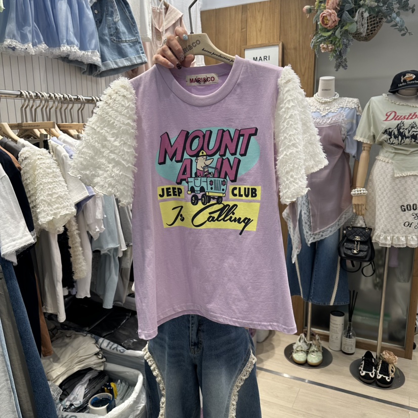 MARI CO韓國直郵實拍女裝新款人氣時尚休閑推薦熱賣26春夏T恤MARI COT恤圖色3