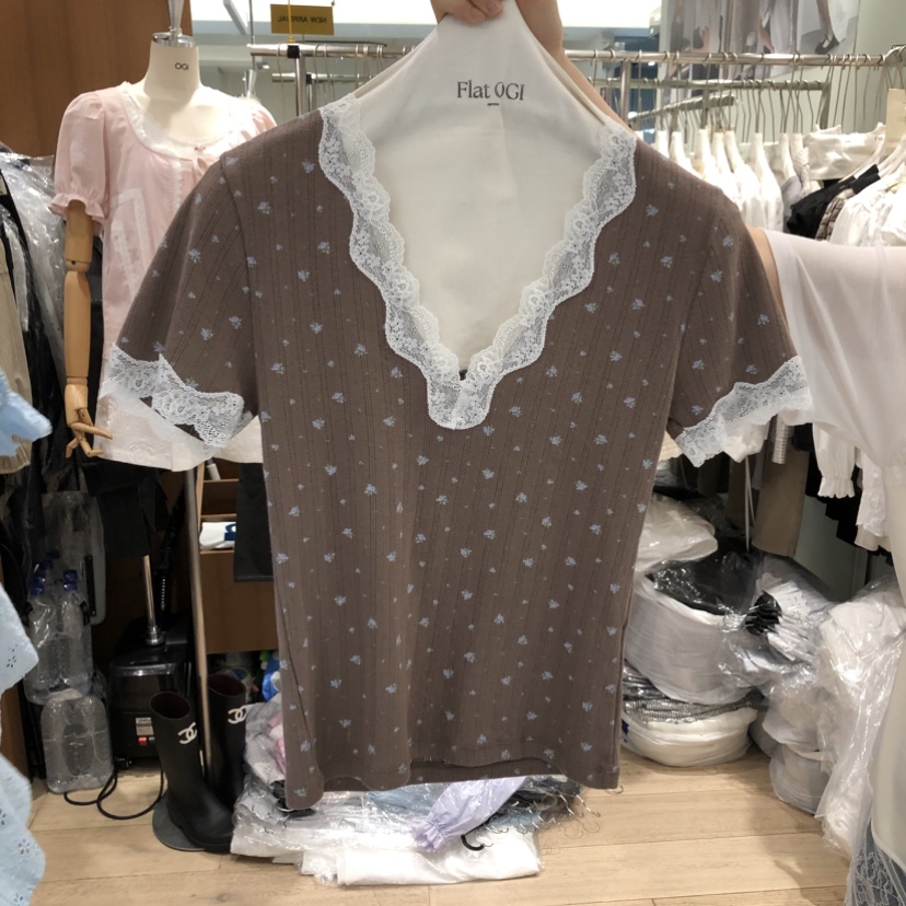 OGI韓國東大門代購女士新款休閑職業時尚熱賣26春夏推薦T恤FLat OGIT恤圖色1