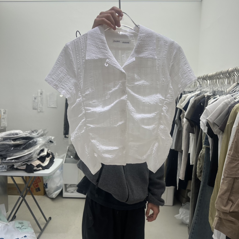 PADO韓國代購女士新品職業時尚人氣熱賣休閑26春夏襯衫蕾絲衫PADO襯衫/蕾絲衫圖色1