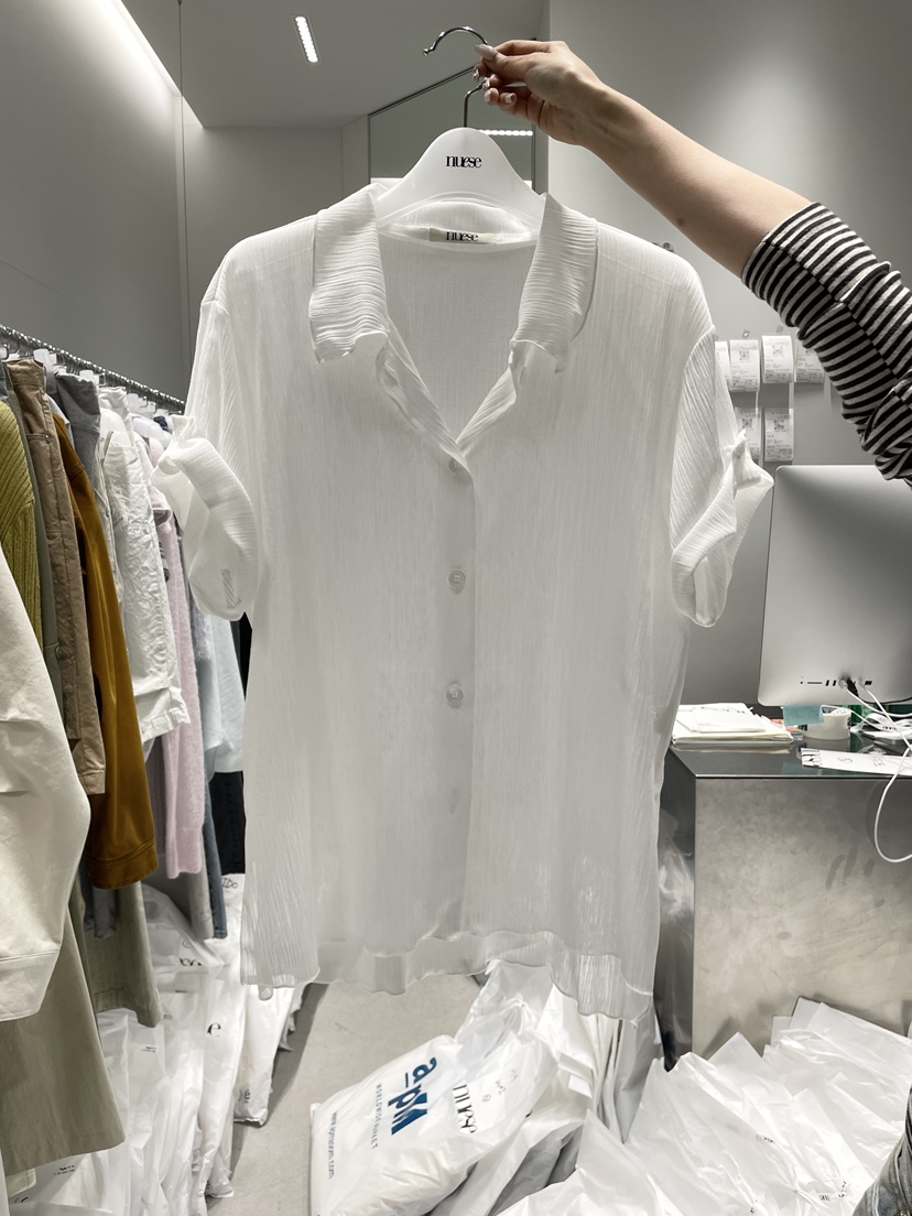 NUESE韓國直郵實拍女士新款熱賣職業時尚26春夏襯衫蕾絲衫NUESE襯衫/蕾絲衫圖色1