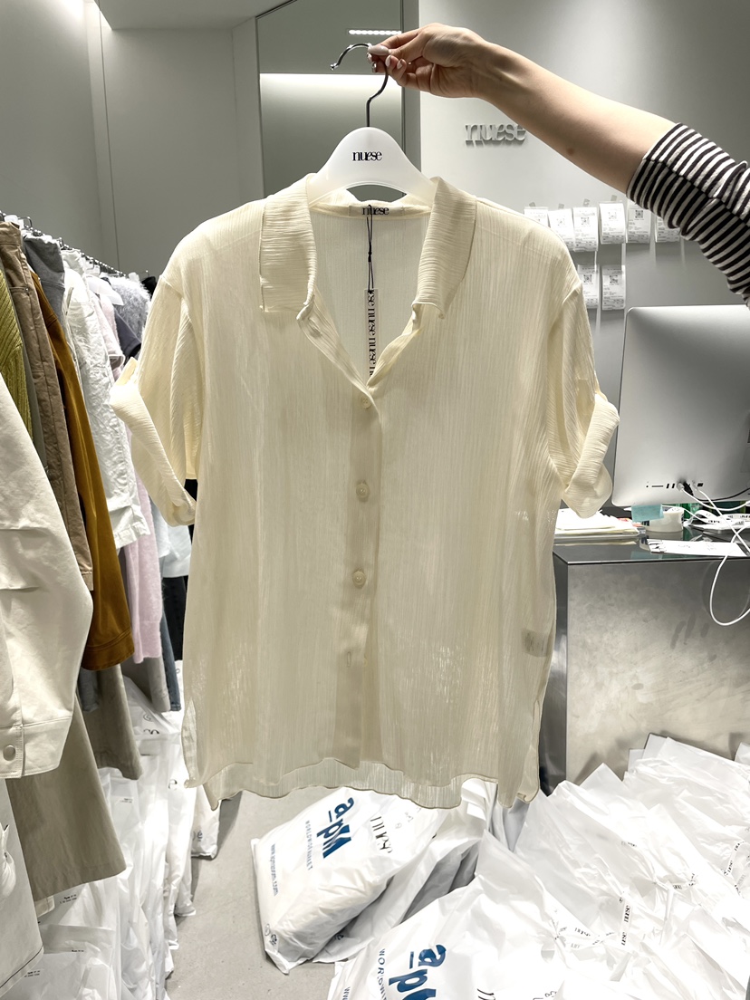 NUESE韓國直郵實拍女士新款熱賣職業時尚26春夏襯衫蕾絲衫NUESE襯衫/蕾絲衫圖色4