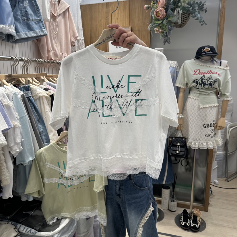 MARI CO韓國直郵實拍女裝新款人氣26春夏時尚熱賣推薦T恤MARI COT恤圖色2