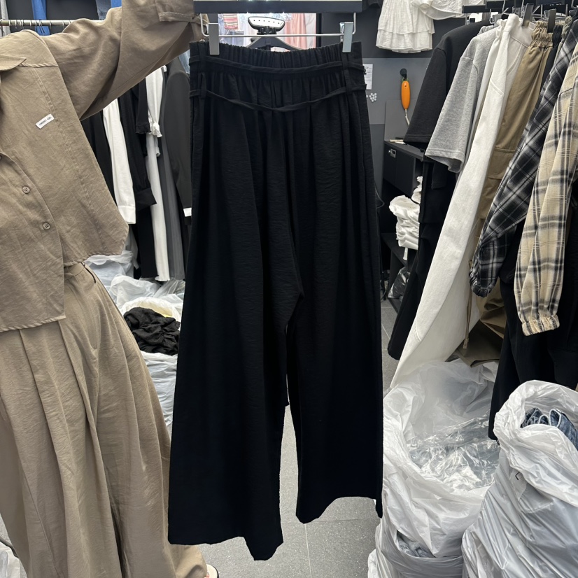 A-DEL韓國東大門直郵女裝新品26春夏人氣休閑休閑褲含腰帶A-DEL休閑褲