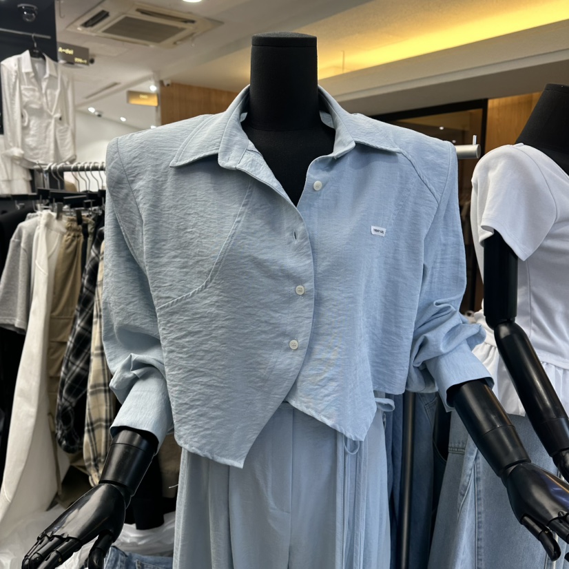 A-DEL韓國東大門直郵女士新品26春夏推薦人氣襯衫蕾絲衫A-DEL襯衫/蕾絲衫圖色2