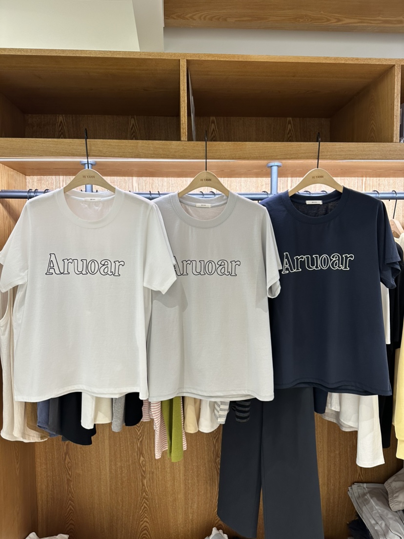 HI YANN韓國代購女裝新款人氣時尚休閑推薦職業26春夏T恤HI YANNT恤