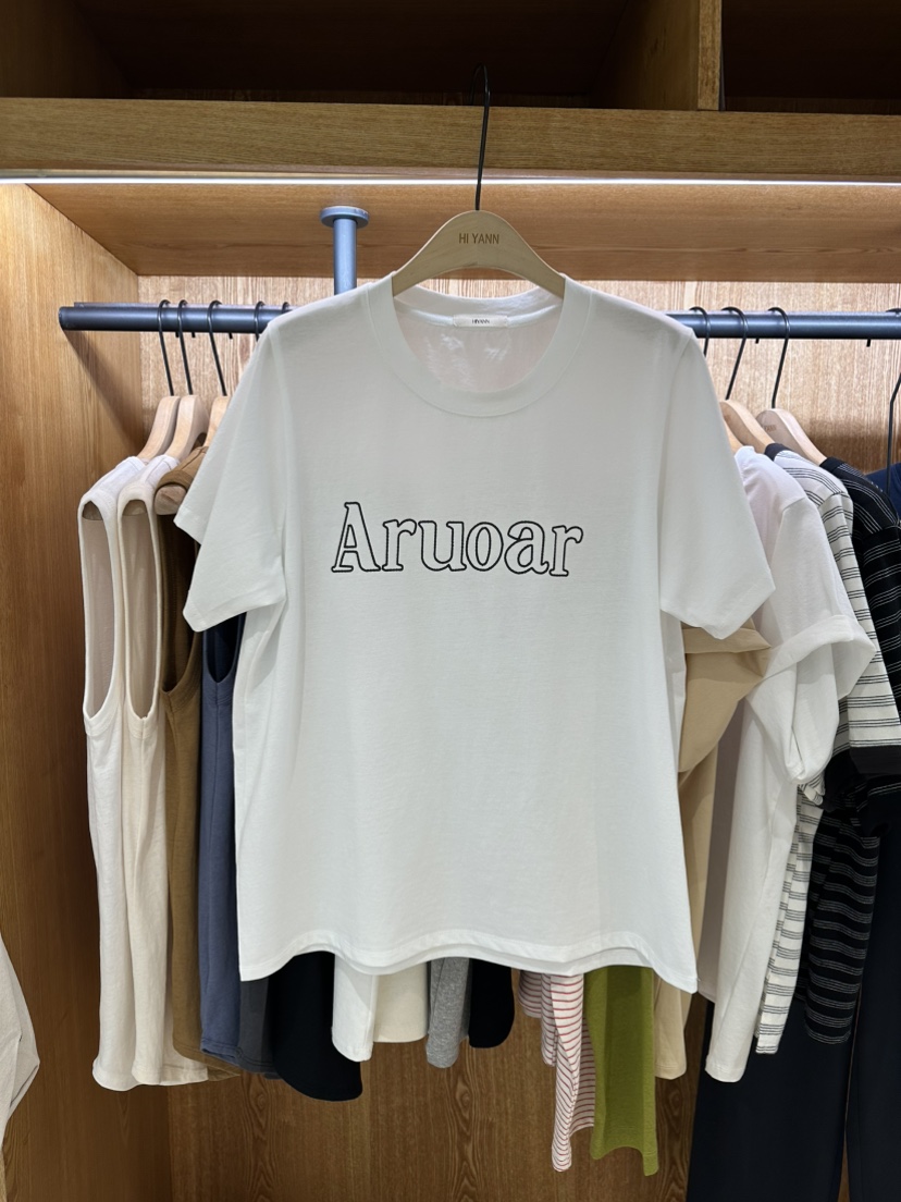 HI YANN韓國代購女裝新款人氣時尚休閑推薦職業26春夏T恤HI YANNT恤圖色1