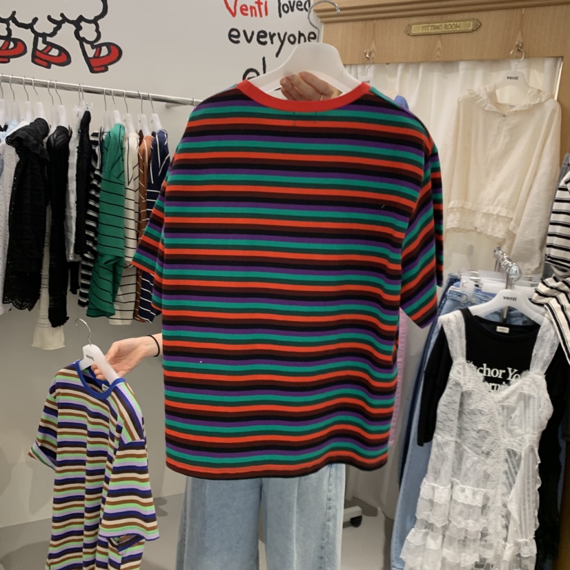 VENTI韓國代購女士新品休閑時尚熱賣26春夏職業人氣推薦T恤VENTIT恤