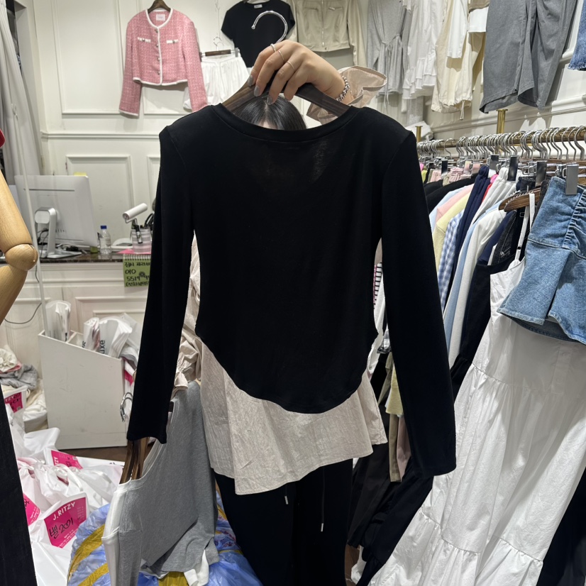 J.RITZY韓國東大門代購女士新款熱賣推薦26春夏長袖T恤修身J.RITZY長袖T恤